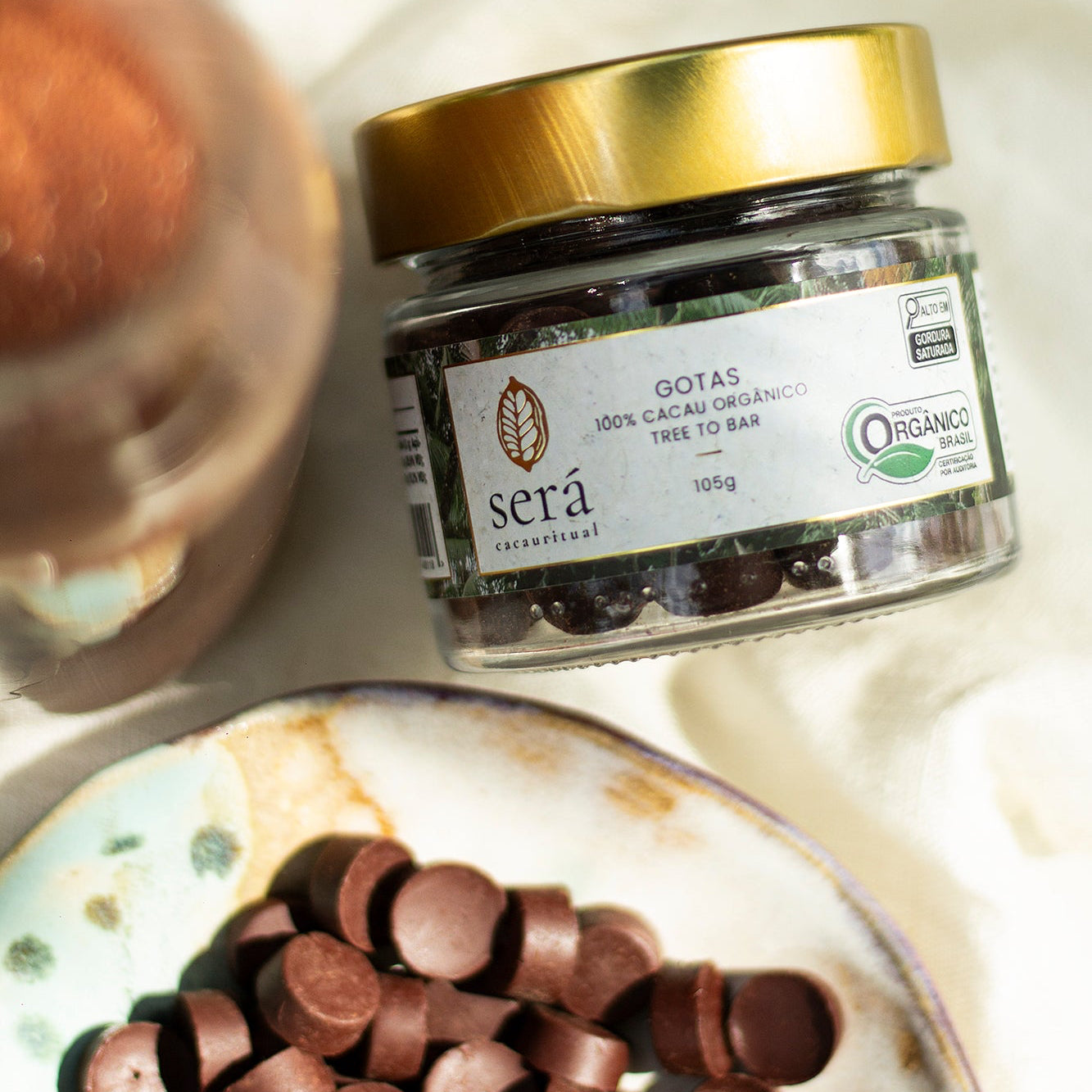 Kit Início Será — pote de Gotas de cacau 105g 